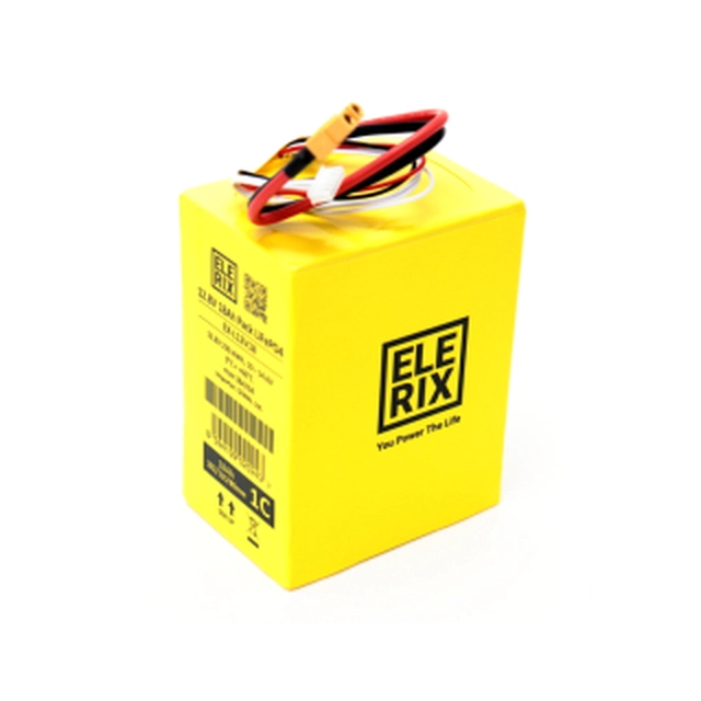 Bateria de lítio ELERIX LiFePO4 12V 18Ah - Pacote XT60