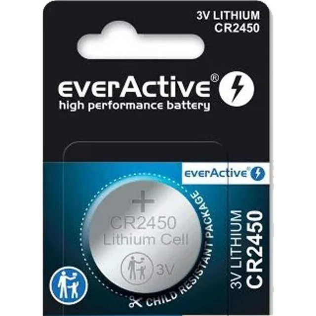 Bateria de lítio EverActive everActive CR2450 3V 1 unidades