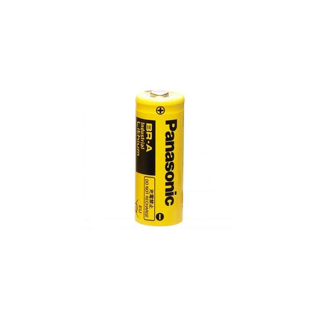 Bateria de lítio Panasonic BR17455SE CR17455SE 3V 1,8A diâmetro 17mm x h45mm amarelo