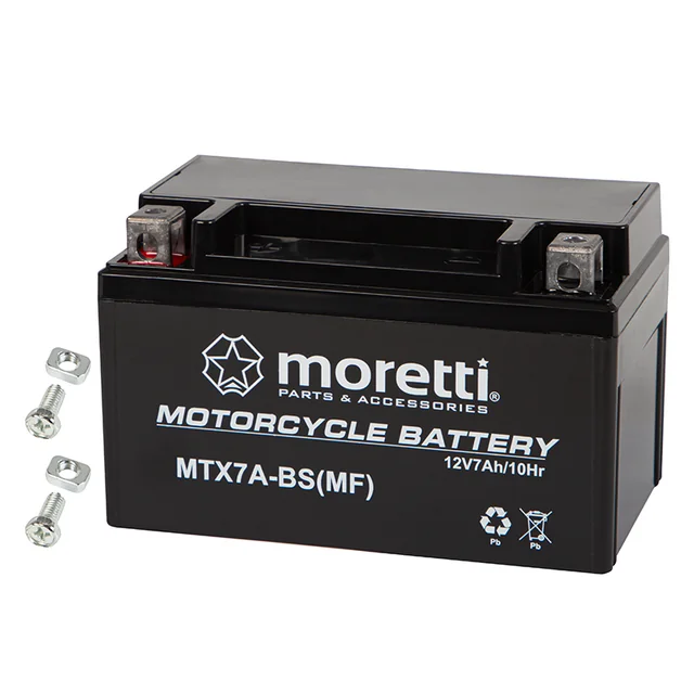 Bateria de motocicleta 12V 7Ah MTX7A-BS