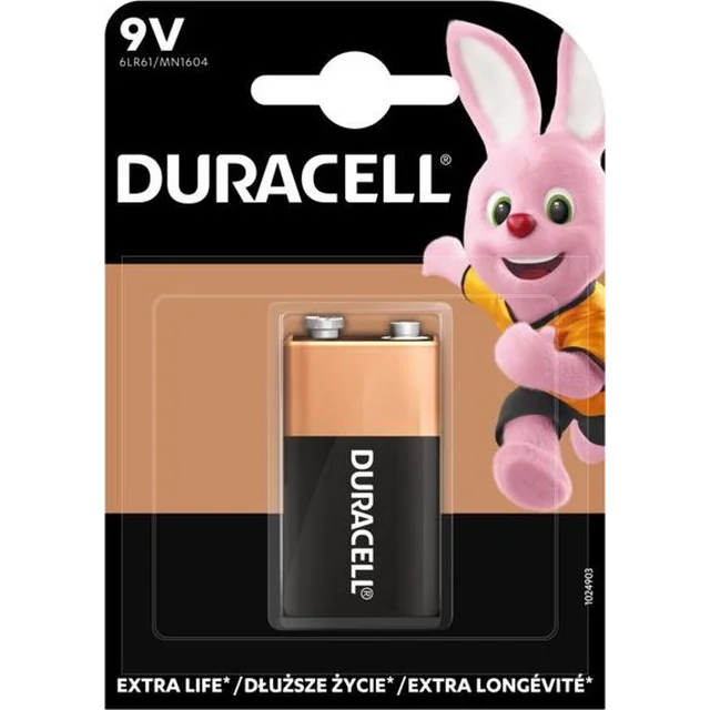 Batéria Duracell DURACELL BASIC 6LR61/9V (1 szt.)V2