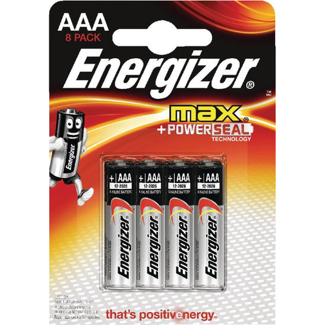 Batería Energizer Max AAA / R03 1250mAh 8 uds.