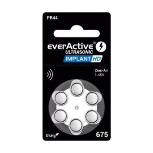 Batería EverActive 675 6 uds.