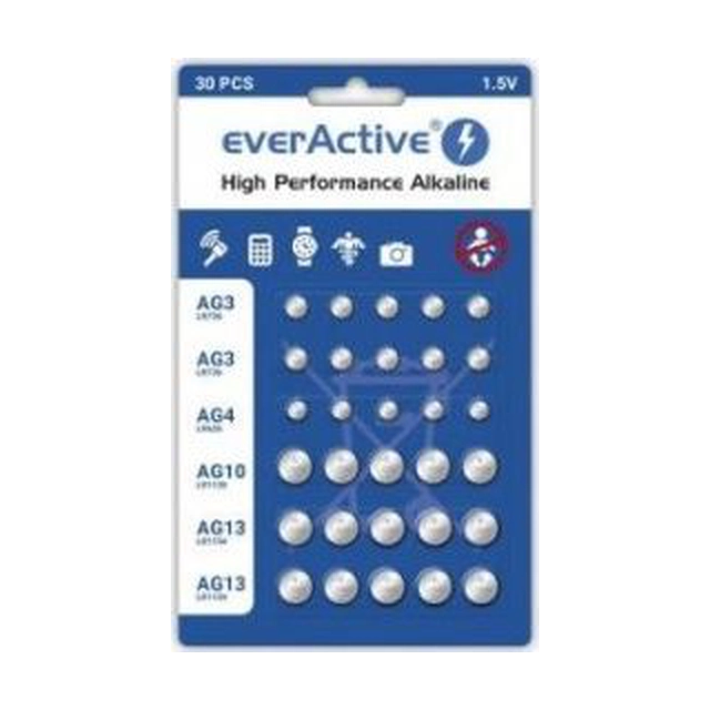 Bateria EverActive EverActive 65 mAh 30 unid.