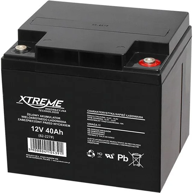 Bateria extrema 12V/40Ah (82-227#)