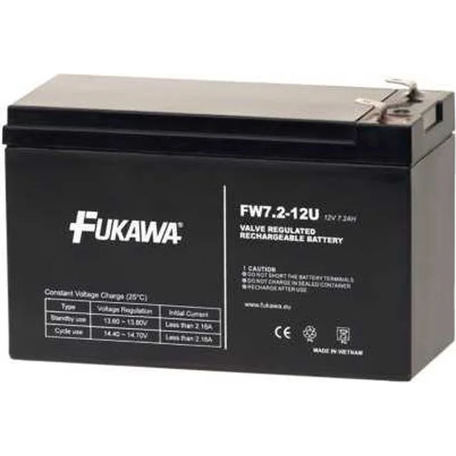 Batería Fukawa FW 12V/7.2Ah (FW 7,2-12 F2U)