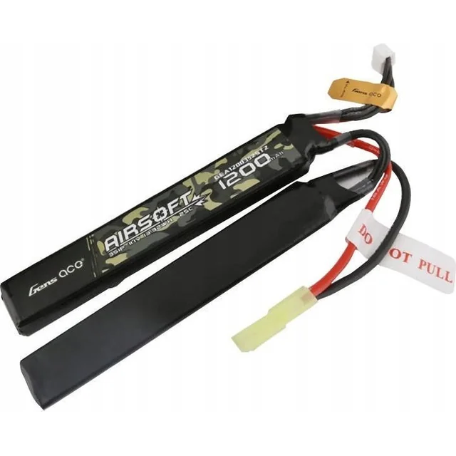 Bateria Gens Ace Lipo GENS ACE SADDLE ARMA DE AIRSOFT 1200mAh 11.1V 3S1P 25C