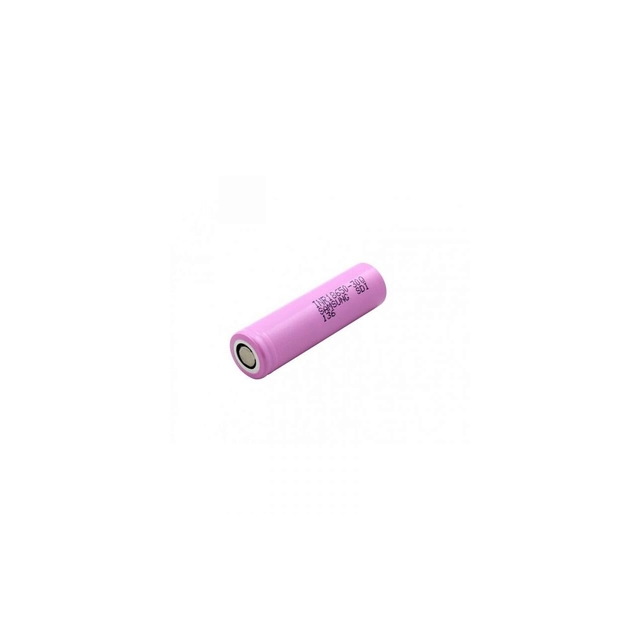 Batería Li-Ion 18650-30Q Diámetro INR 18,3mm x h 65,2mm 3A Descarga máxima Samsung 15A violeta