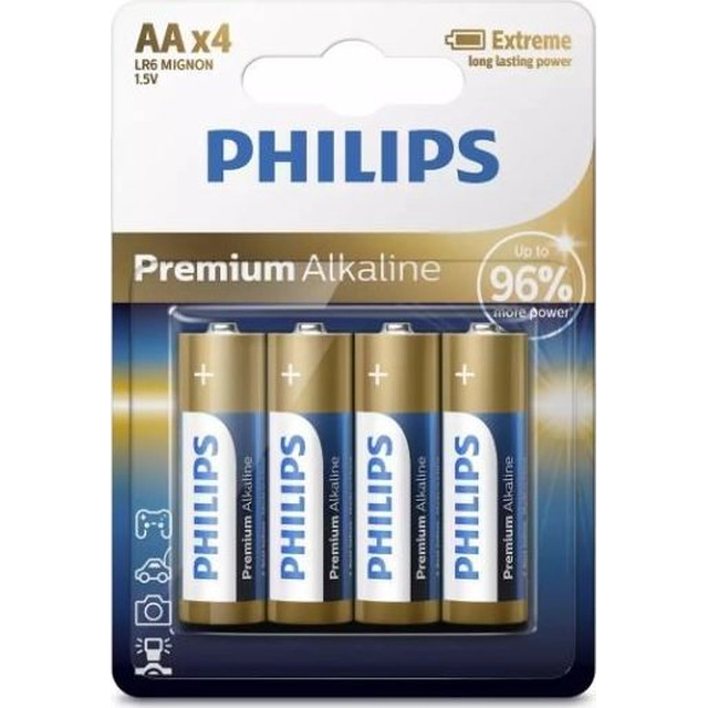 Bateria Philips AA / R6 4 unid.