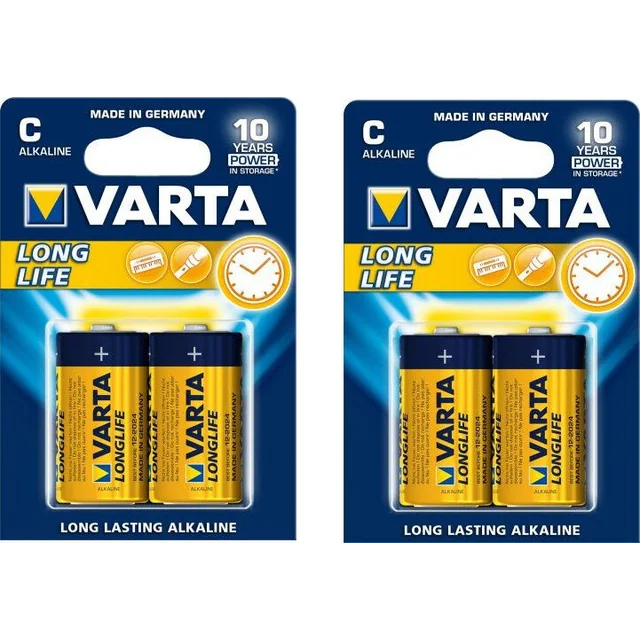 Batería Varta LongLife C / R14 4 uds.