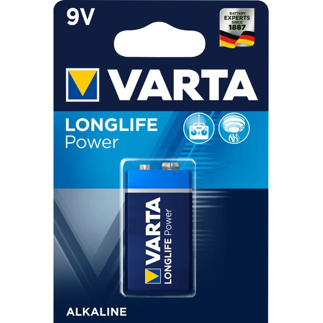 Bateria Varta LongLife Power 9V Bloco 50 unid.