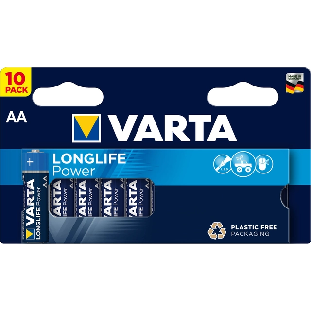 Bateria Varta LongLife Power AA / R6 2850mAh 10 unid.