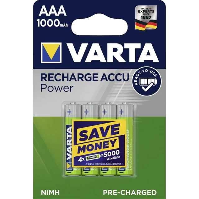 Batéria Varta Power AAA / R03 1000mAh 40 ks.