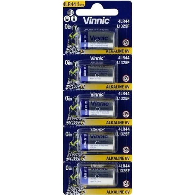 Batería Vinnic 4LR44 5 uds.