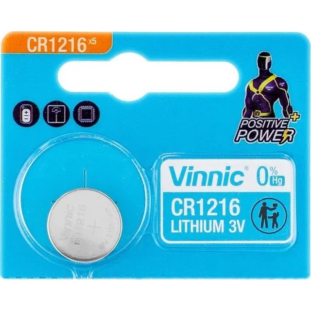 Bateria Vinnic CR1216 1 unid.