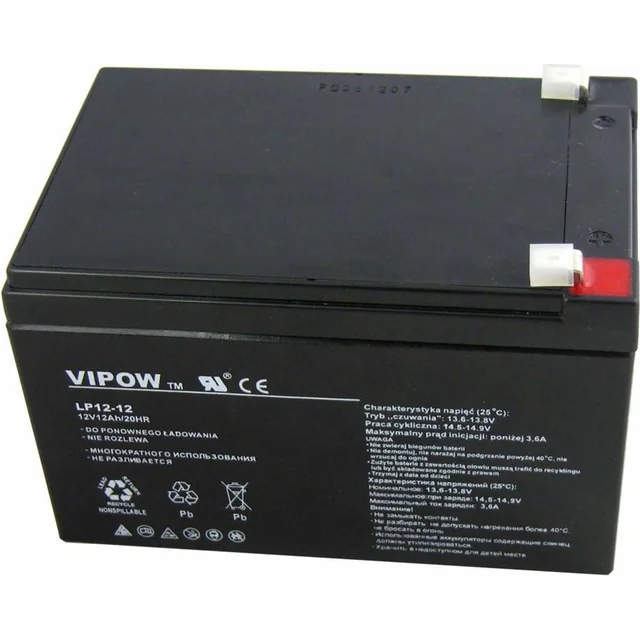 Bateria VIP fraca 12V/12Ah (BAT0216)