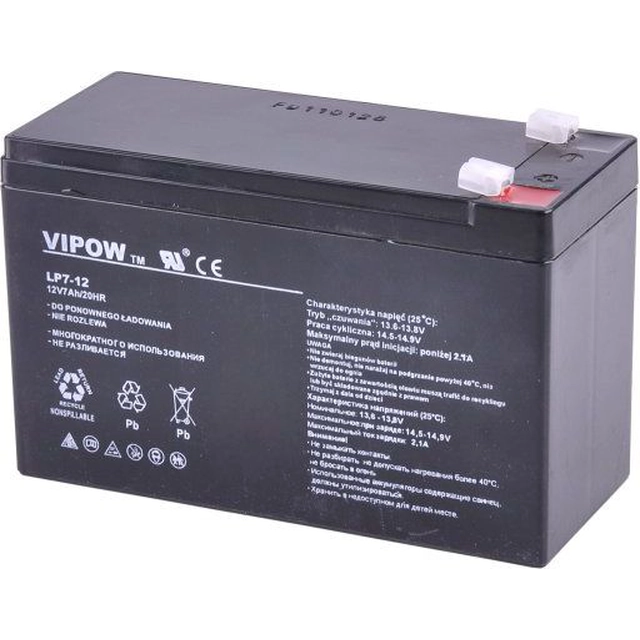 Bateria VIP fraca 12V/7Ah (BAT0211)