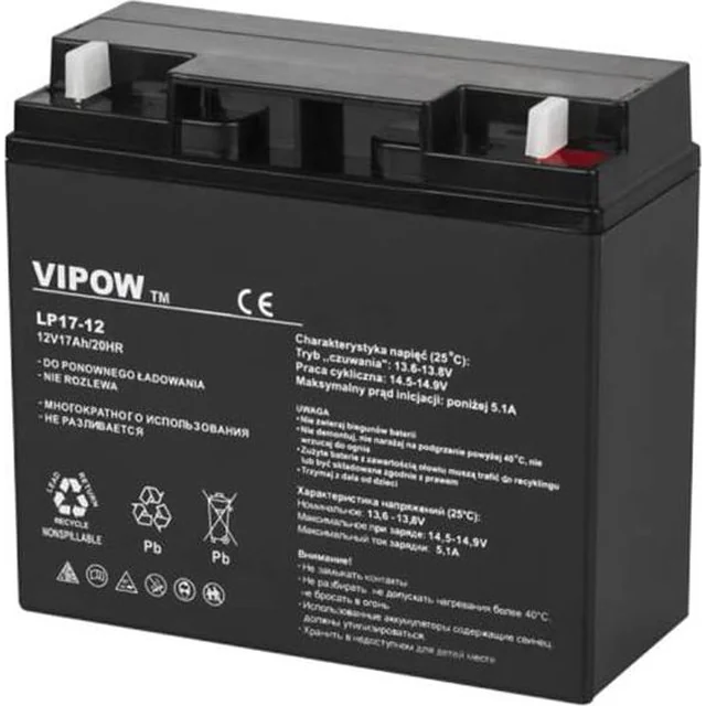 Батерия VIPow 12V/17Ah (BAT0212)