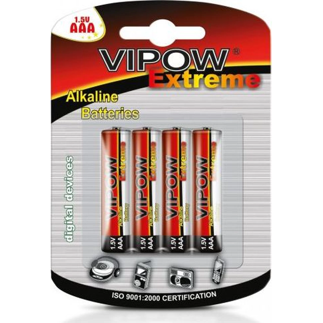 Bateria VIPow AAA / R03 4 unid.