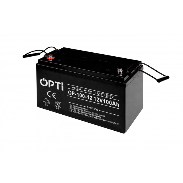 BATERIA VOLT POLÔNIA AGM OPTI 12V 100 Ah VRLA SEM MANUTENÇÃO 6AKUV100AG