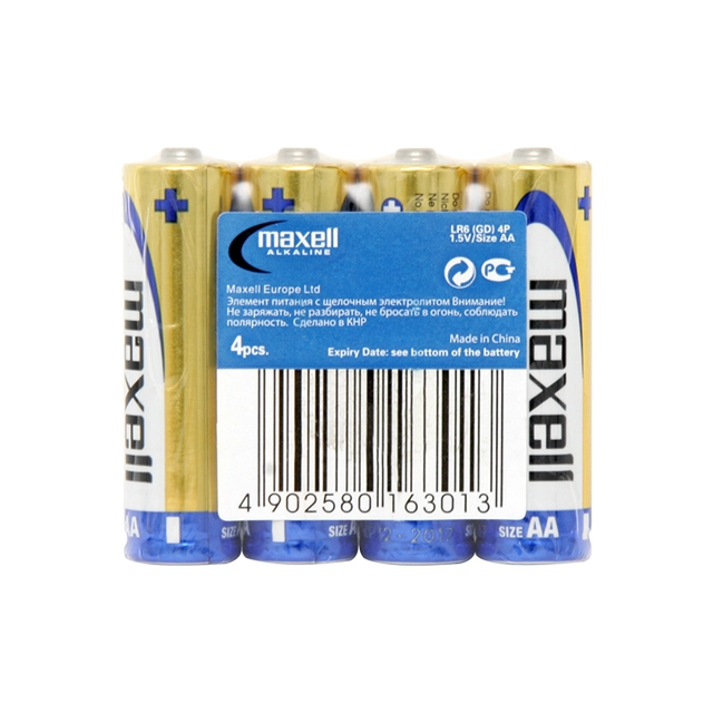 Baterie alcalină AA 1.5 LR6 MAXELL 4 bucăți