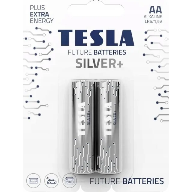 Baterie alcalină Tesla TESLA R6 (AA) SILVER+ [2x120] 2 buc