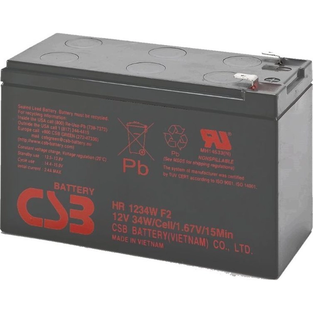 Baterie CSB 12V 9Ah (HR1234WF2)