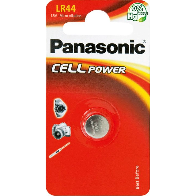 Baterie Panasonic Cell Power LR44 1 ks.