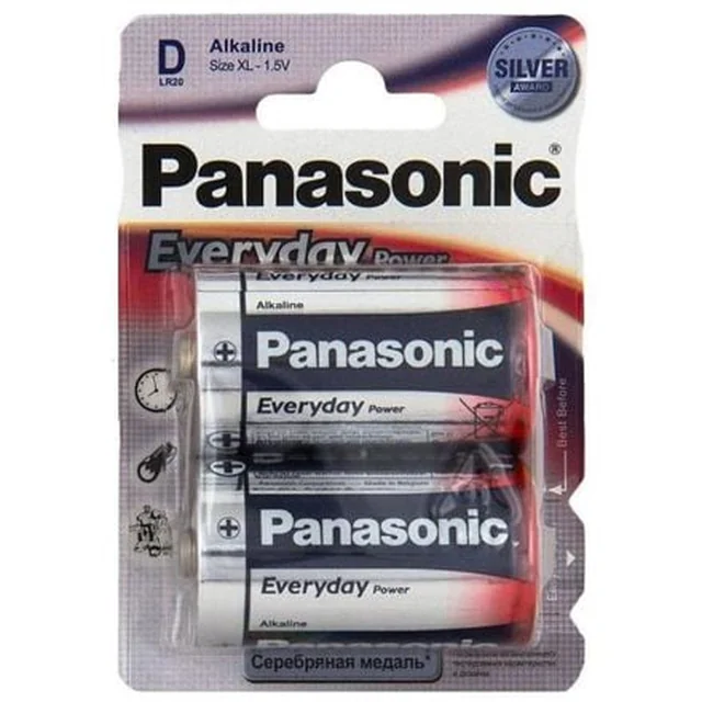 Baterie Panasonic Everyday Power D / R20 2 ks.