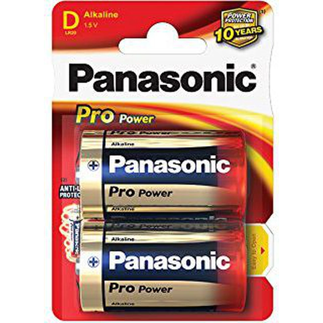 Baterie Panasonic Pro Power D / R20 2 ks.