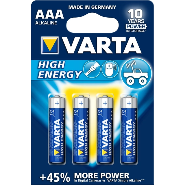 Baterie Varta High Energy AAA / R03 4 ks.