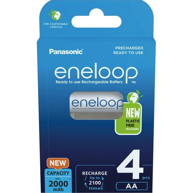 Baterija Panasonic Eneloop AA / R6 2000mAh 4 kos.