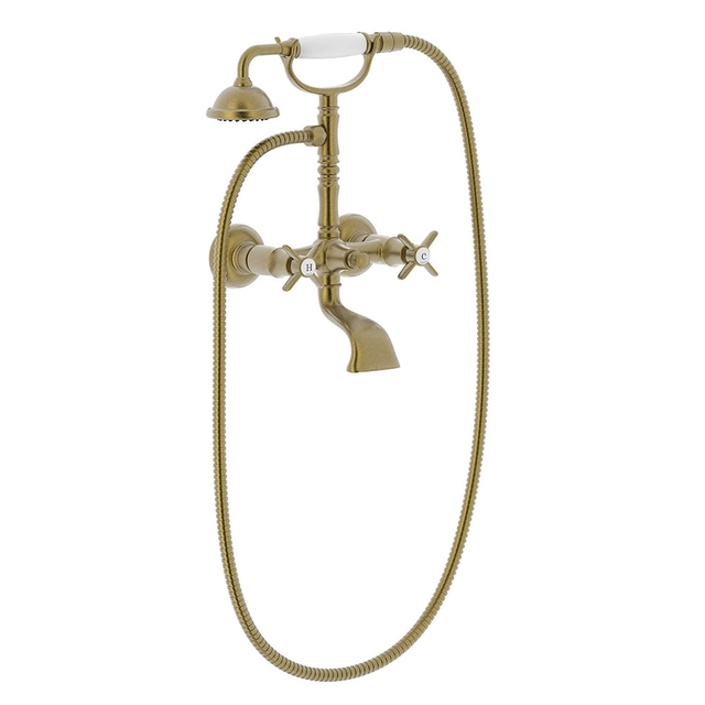 Bath-shower mixer Tres Classic brass antique matt 24217601LM