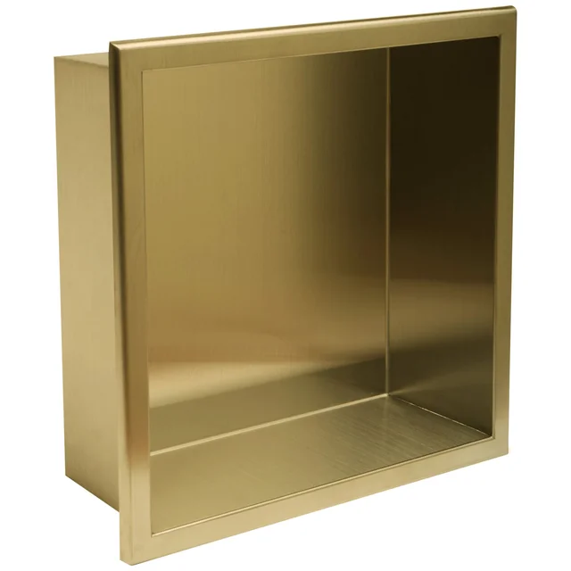 BATHROOM SHELF 30x30 brushed gold