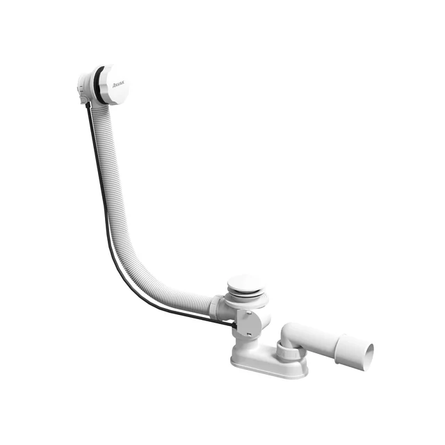 Bathroom siphon Ravak, 800 mm, white, controlled by cable