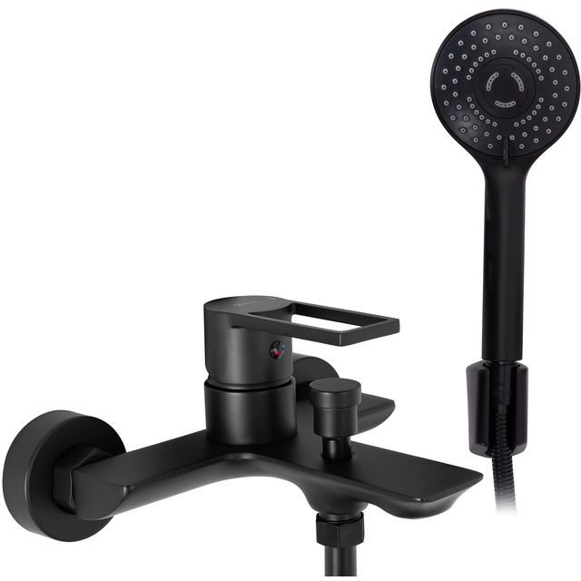 Bathtub mixer REA Flip black