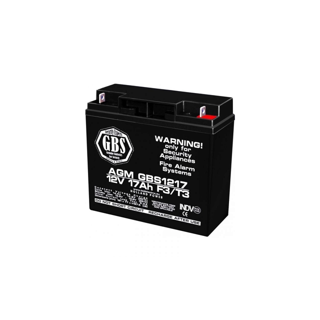 Batteri AGM VRLA 12V 17A dimensioner 181mm x 76mm x h 167mm F3 GBS (2)