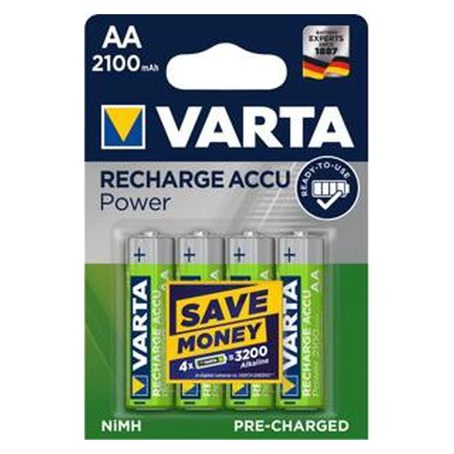 Batteria AA ricaricabile Varta / R6 2100mAh 10 pz.