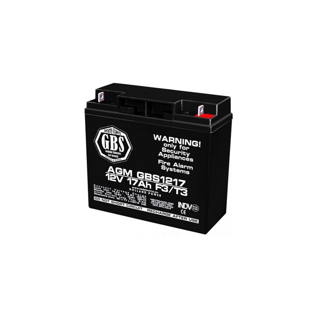 Batteria AGM VRLA 12V 17A dimensioni 181mm x 76mm x h 167mm F3 GBS (2)