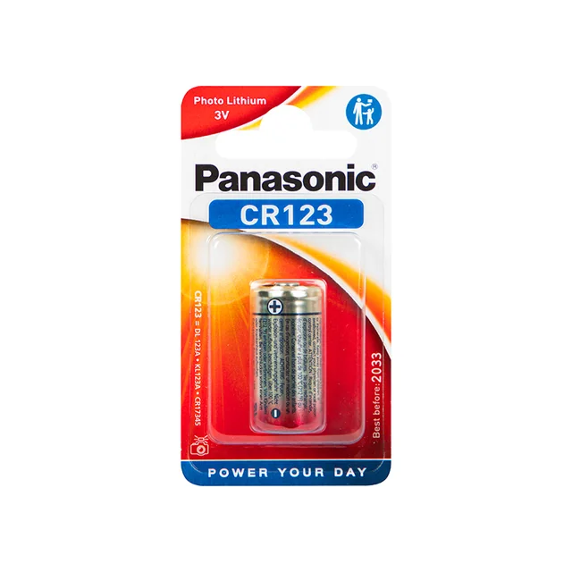 Batteria al litio 3V`CR123 Panasonic 1 Art