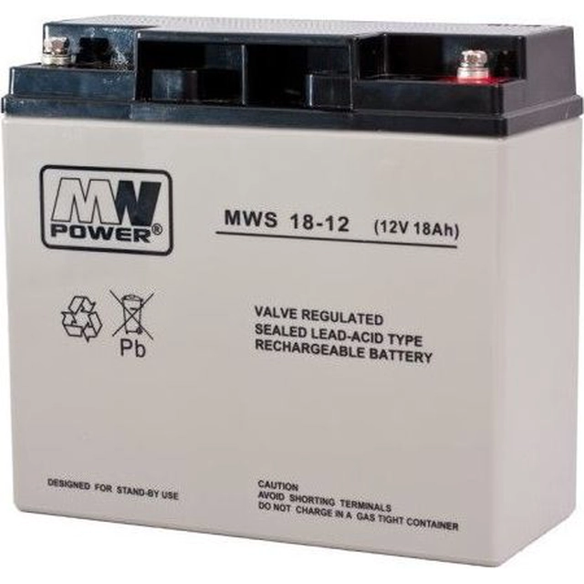 Batteria di alimentazione MPL 12V/18Ah (MWS/12V-18AH)