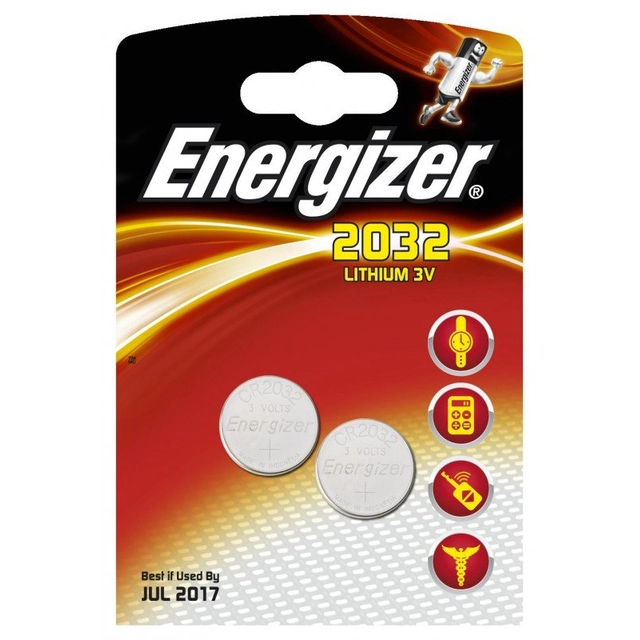 Batteria Energizer CR2032 210mAh 2 pz.