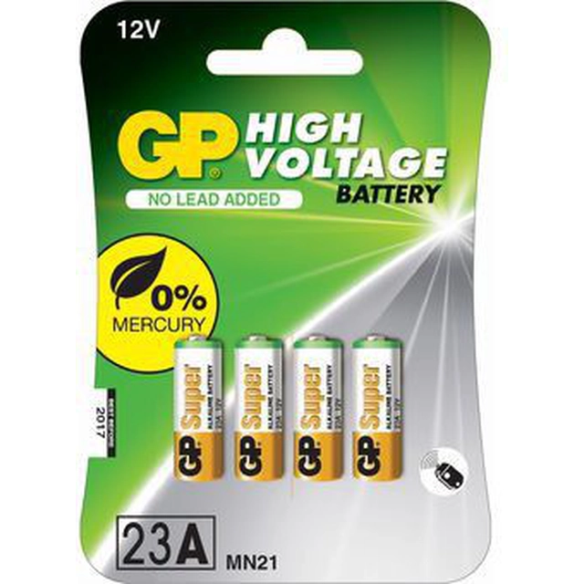 Batteria GP ad alta tensione A23 4 pz.