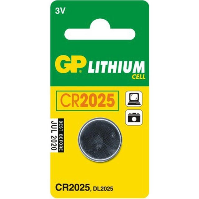 Batteria GP CR2025 165mAh 1 pz.