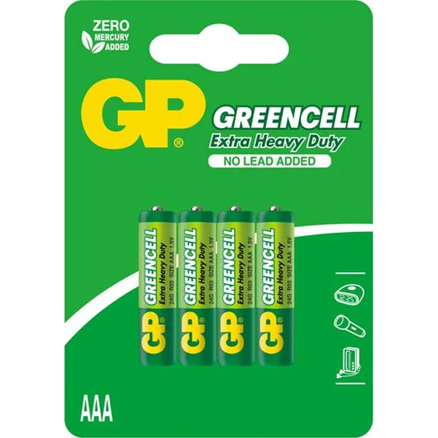 Batteria GP Greencell AAA / R03 4 pz.