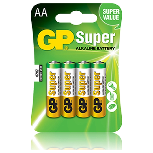 Batteria GP Super AA / R6 4 pz.