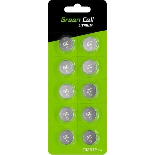 Batteria Green Cell CR2032 220mAh 10 pz.