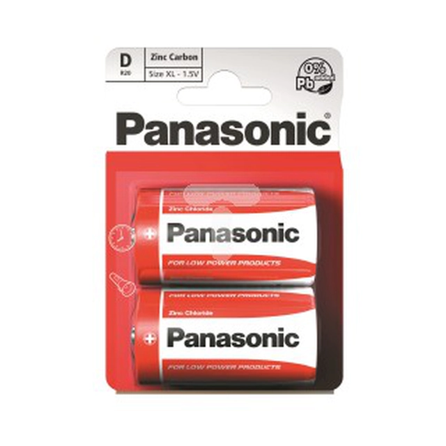 Batteria Panasonic D / R20 2 pz.