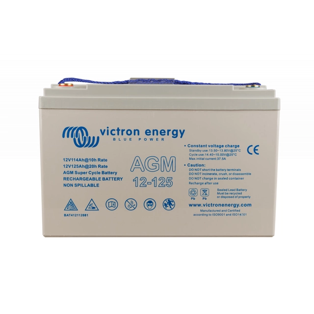 Batteria Victron Energy 12V/100Ah AGM Super Cycle ciclica/solare