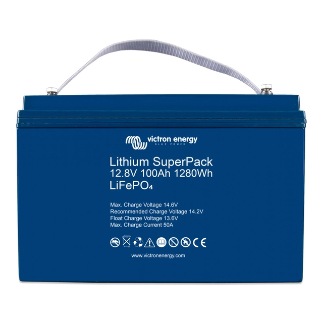 Batteria Victron Energy Lithium SuperPack 12,8V/100Ah LiFePO4.